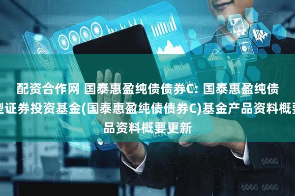 配资合作网 国泰惠盈纯债债券C: 国泰惠盈纯债债券型证券投资基金(国泰惠盈纯债债券C)基金产品资料概要更新